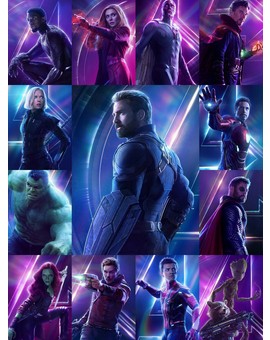 22 pósters de personajes de Los Vengadores - La Guerra del Infinito