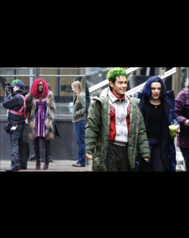Primeras imágenes de Chico Bestia, Raven y Starfire en el set de rodaje de la serie de TEEN TITANS