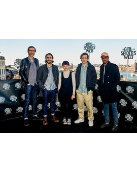The Girl in the Spider's Web, fotos y vídeo del reparto con el director