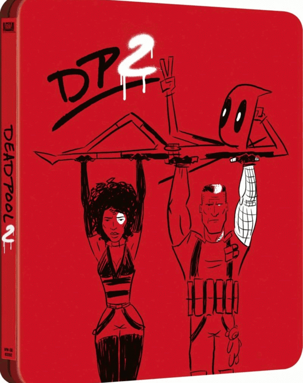 Posible carátula de la edición 4K de DEADPOOL 2 con el posible montaje extendido del que ya se habló y diseño del estuche metálico