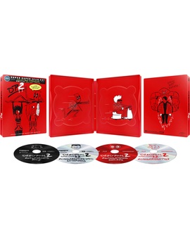 Diseño completo del estuche metálico de DEADPOOL 2 de Best Buy