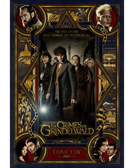 Póster de Animales Fantásticos: Los Crímenes de Grindelwald de  la Comic Con de San Diego 