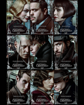 Pósters de personajes de ANIMALES FANTÁSTICOS LOS CRÍMENES DE GRINDELWALD, y mañana trailer