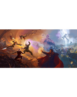 El Arte de Vengadores La Guerra del Infinito, portada de Ryan Meinerding 
