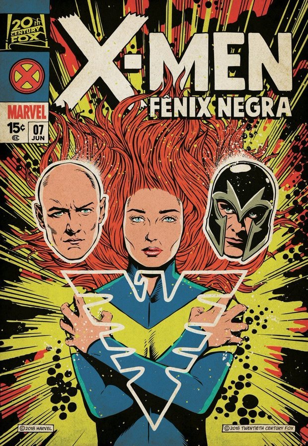 Póster de la Comic Con de Brasil de X-Men -  Fénix Oscura