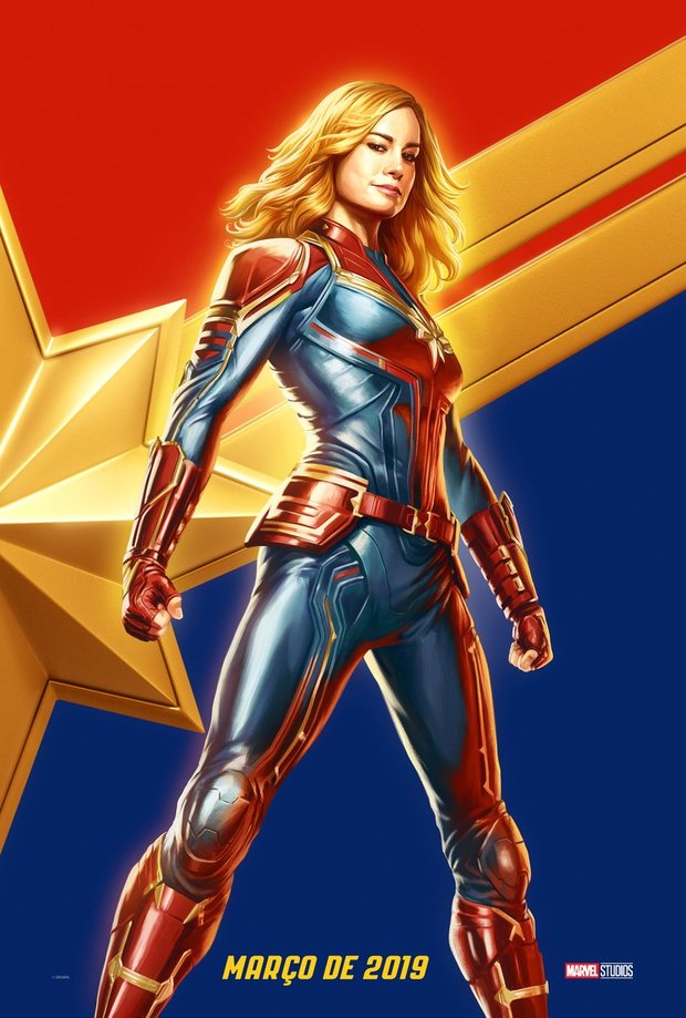 Póster de la Comic Con de Brasil de CAPITANA MARVEL