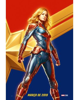 Póster de la Comic Con de Brasil de CAPITANA MARVEL