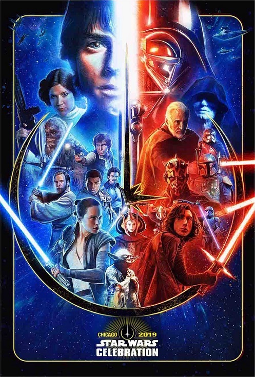 Póster de la STAR WARS CELEBRATION 2019 CHICAGO