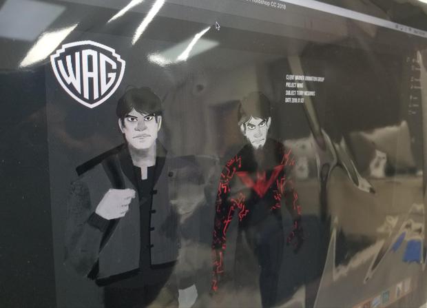 Supuesto arte conceptual de la  película animada que se estaría preparando de BATMAN DEL FUTURO