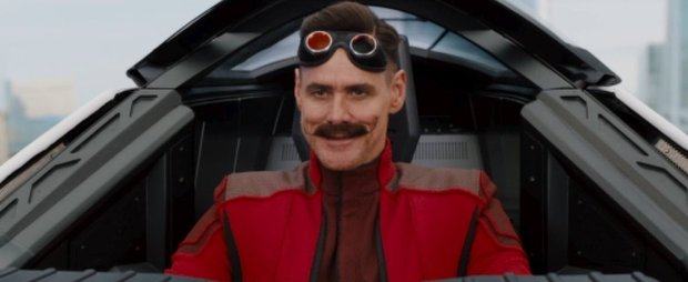 Posible vistazo a Jim carrey como  Eggman en la película de SONIC, cuyo trailer llegaría mañana