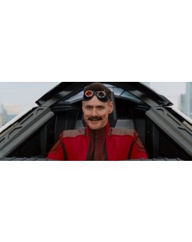 Posible vistazo a Jim carrey como  Eggman en la película de SONIC, cuyo trailer llegaría mañana