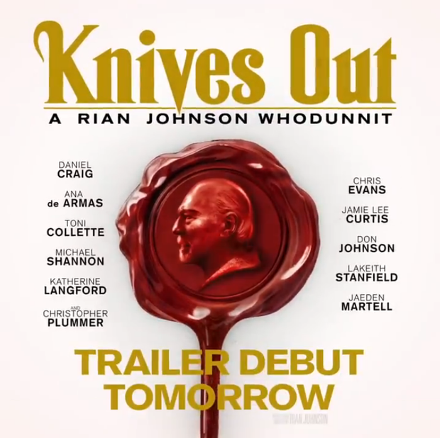 Mañana trailer de KNIVES OUT de Rian Johnson 