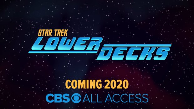 Logo y diseño de personajes de STAR TREK LOWER DECKS, creada por Mike McMahan (Rick y Morty)