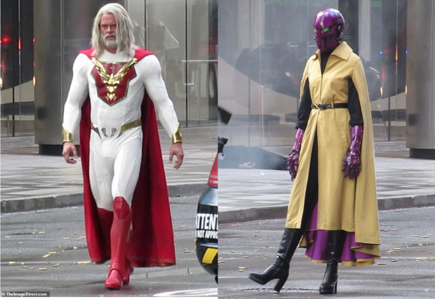 Imágenes del set de rodaje de la serie de  JUPITER´S LEGACY de Mark Millar para Netflix