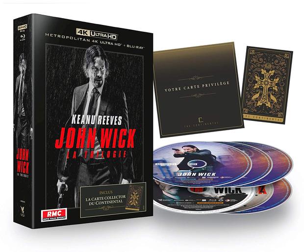 JOHN WICK La Trílogía 4K Edición Coleccionista francesa