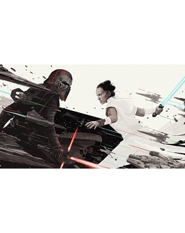 El Ascenso de Skywalker en portada de  Birth.Movies.Death por MONDO