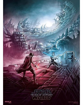 Póster de Amc de El Ascenso  de Skywalker y entrada coleccionable de Regal 