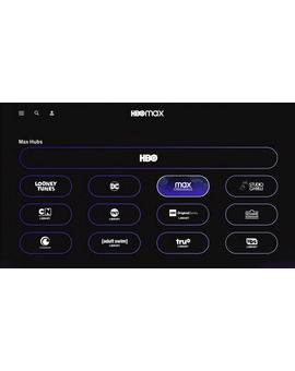 Apartados del contenido de HBOMAX