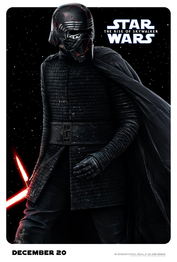 KYLO REN - Póster de personaje de EL ASCENSO DE SKYWALKER