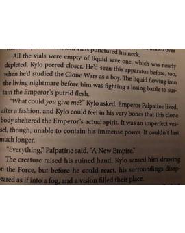 Página de la novelización de EL ASCENSO DE SKYWALKER