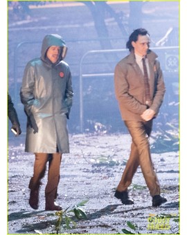 Tom Hiddleston, Owen Wilson y Lady Loki en el set de rodaje de LOKI
