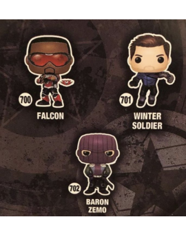 Diseño de los Funko Pop! de FALCON Y EL SOLDADO DE INVIERNO