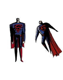 Bocetos de Genndy Tartakovsky para un proyecto cancelado de SUPERMAN