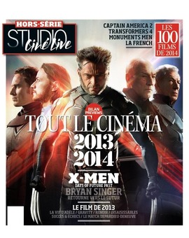 Portada de Studio Cine Live (revista francesa) con X-Men Días del Futuro Pasado