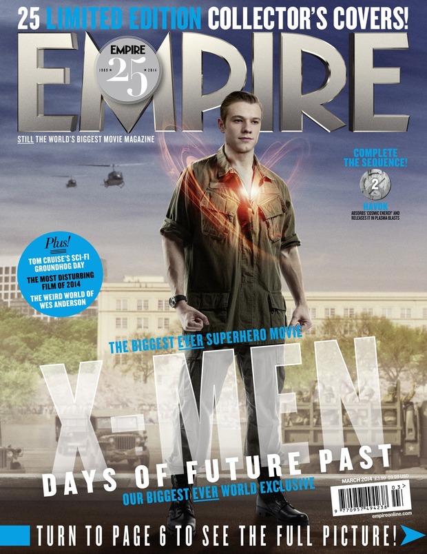 EMPIRE revela el secreto; Portada 2 de 25 de XMen Days of the Future Past, con Havok