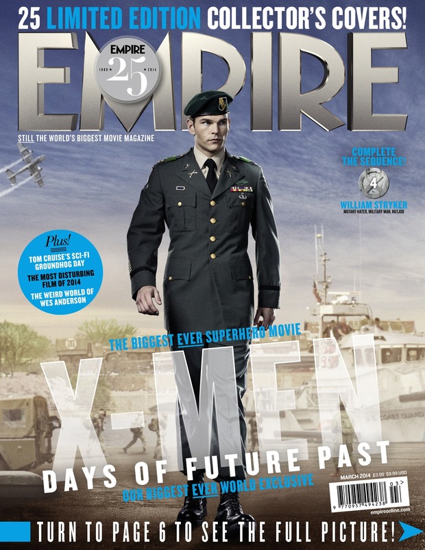 EMPIRE revela el secreto; Portada 4 de 25 de XMen Days of the Future Past, con el joven William Stryker