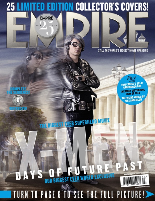 EMPIRE revela el secreto; Portada 8 de 25 de XMen Days of the Future Past, con Quicksilver