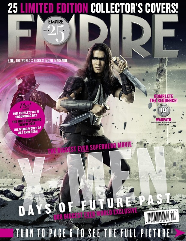 EMPIRE revela el secreto; Portada 18 de 25 de XMen Days of the Future Past, con Warpath