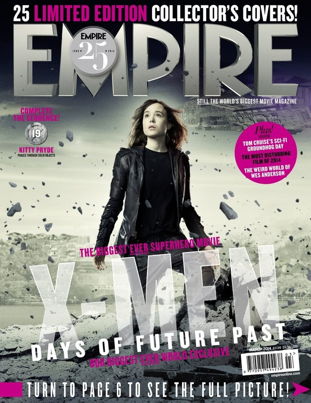 EMPIRE revela el secreto; Portada 19 de 25 de XMen Days of the Future Past, con Kitty Pride