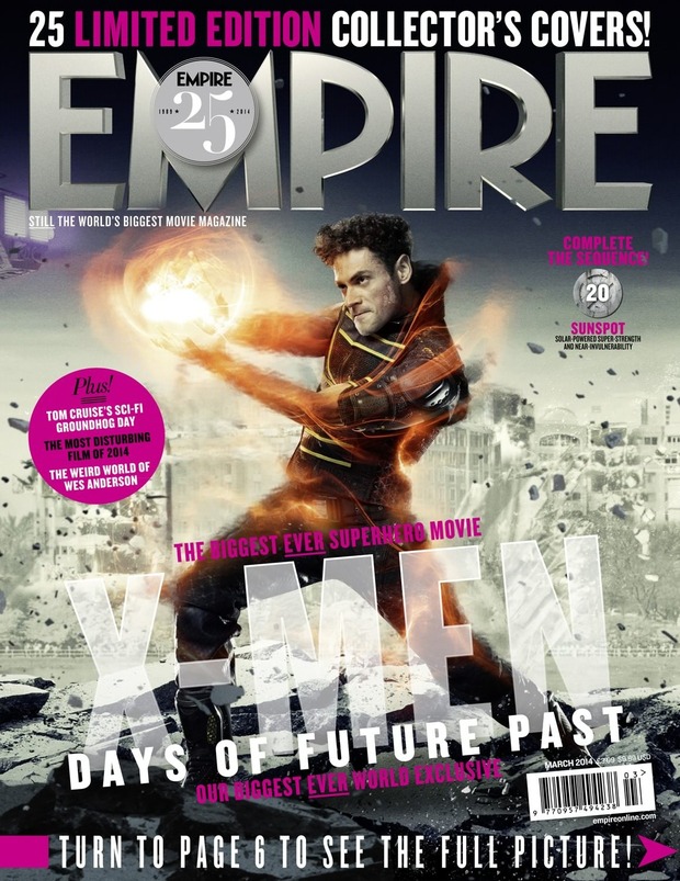 EMPIRE revela el secreto; Portada 20 de 25 de XMen Days of the Future Past, con Sunspot