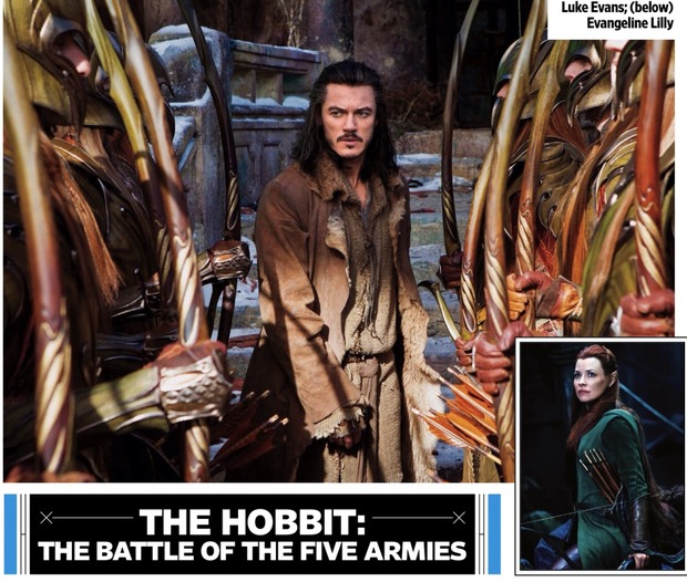 Y otra más protagonizada por Bardo y Tauriel; del número especial de Entertainment Weekly sobre la Comic-Con