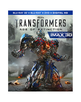 Tr4nsFormers Age of Extinction; edición bluray usa con la pelicula en 3D Imax®