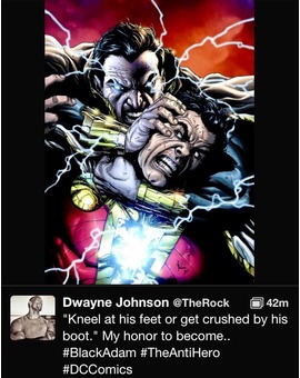 Parece ser oficial: The Rock será Black Adam