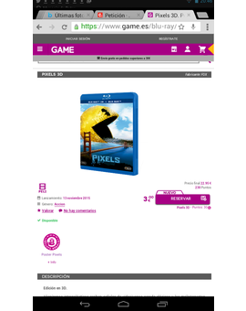 Pixels: en Game la fechan el 13 de Noviembre y ya dan una especie de caratula.