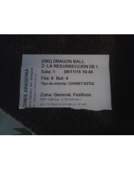 ¡Ya he visto Dragon Ball Z La Resurreccion de F!