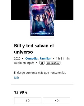 Bill & Ted face the Music. ¿Significa esto que no la vemos ya por aquí ni en cines ni en Blu-Ray?