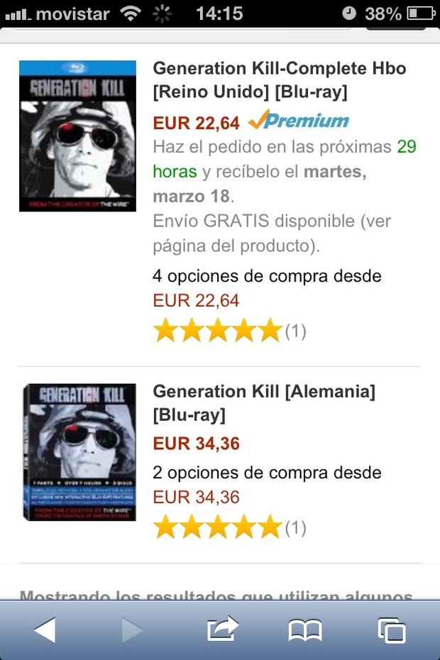 ¿Alguien tiene alguna de estas 2 ediciones de "generation kill"?