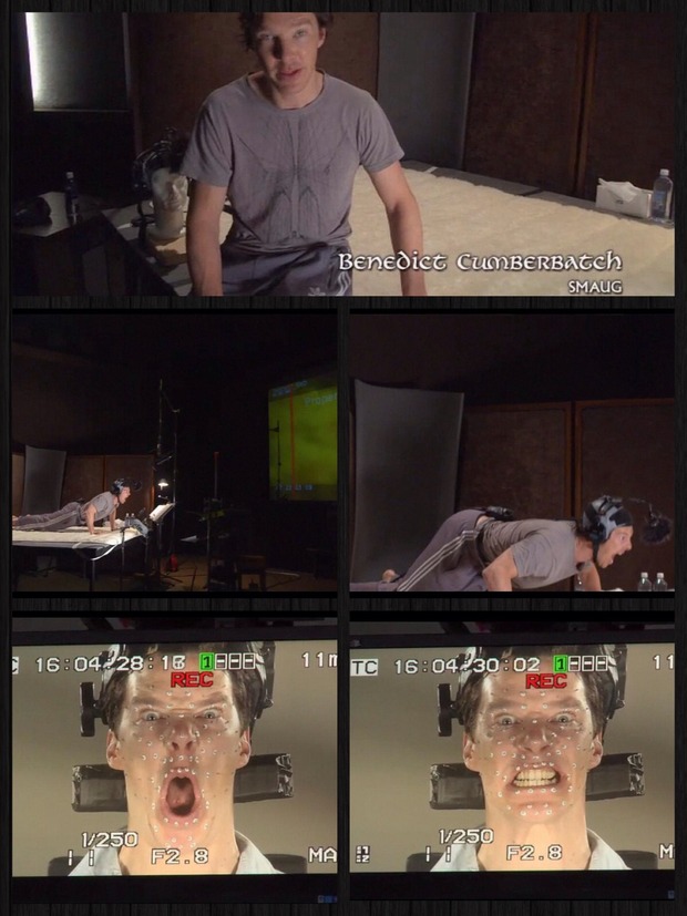 BENEDICT CUMBERBATCH INTERPRETANDO A SMAUG