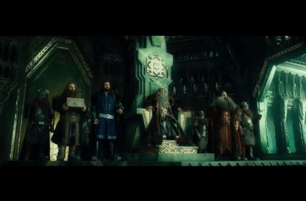 El Hobbit. Un Viaje Inesperado. Edición extendida. Escena de Thranduil en Erebor SPOILER