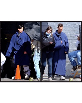 Anne Hathaway y Mathew McConaughey en el set de INTERESTELLAR. ¡OJO A LAS BOTAS!