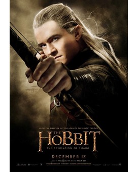 El Hobbit. La Desolacion de Smaug. Poster Legolas.