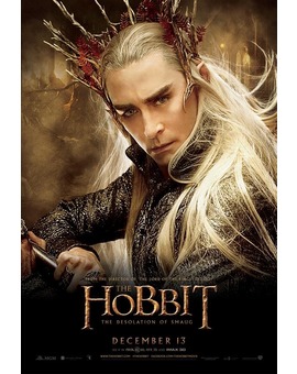 El Hobbit. La Desolacion de Smaug. Poster Thranduil.