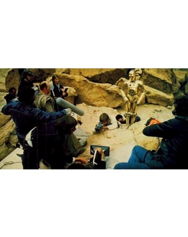 En pleno rodaje de STAR WARS IV
