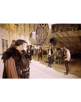 HAN SOLO hablando con JABBA, sí, sí, JABBA EL HUTT. STAR WARS IV (1)