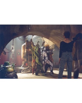 Ensayando el baile en el set. STAR WARS VI