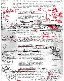 Notas en el guión de IRVIN KERSHNER. STAR WARS V